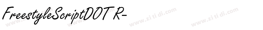 FreestyleScriptDOT R字体转换